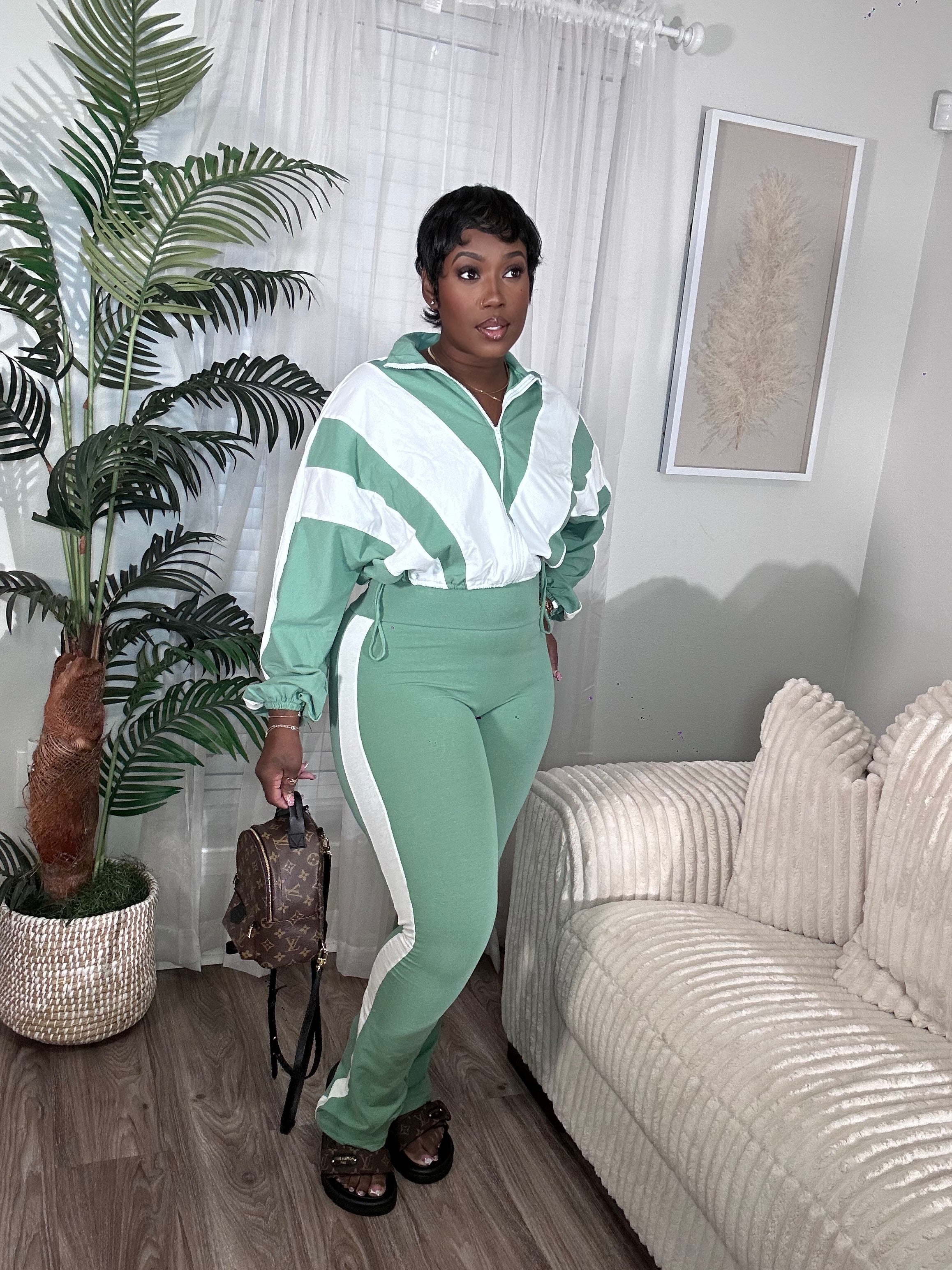 90s vibe in sage